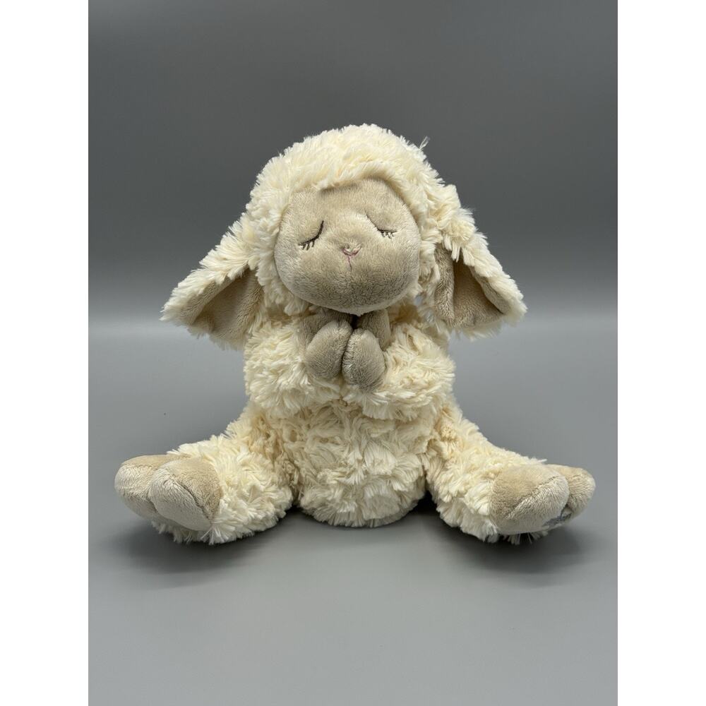 Ganz Praying Lamb‎ Plush 10” Stuffed Animal Cross On Foot